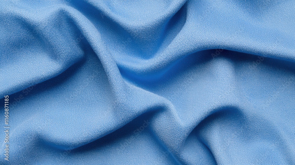 Flat texture of classic denim fabric in a washed blue shade Flat texture of classic denim fabric in a washed blue shade