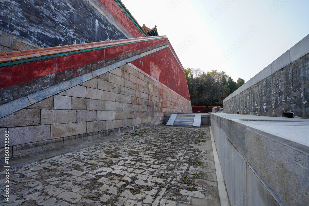 Diamond Wall of Xumi Lingjing Site, Summer Palace, Beijing.