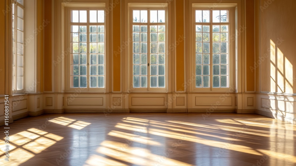 Grand Hall with Sunlight and Classic Architecture Grand Hall with Sunlight and Classic Architecture