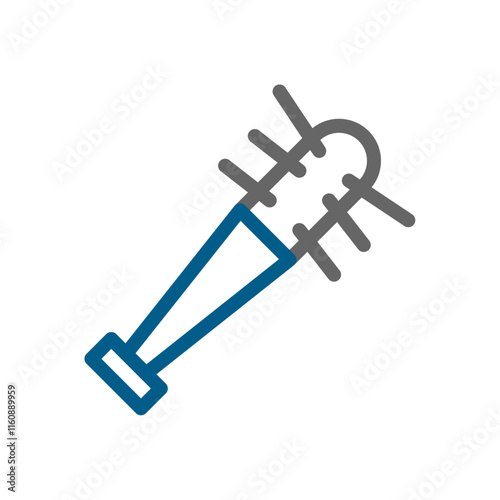 Mace weapon icon. Concept of medieval, war, and history.