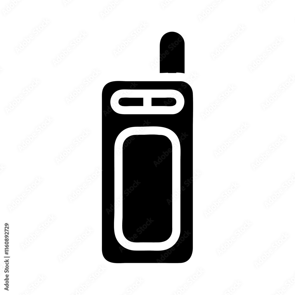 Walkie talkie icon. Concept of communication, connection, and conversation. Walkie talkie icon. Concept of communication, connection, and conversation.