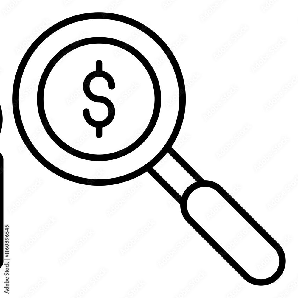 Search Money Icon Search Money Icon