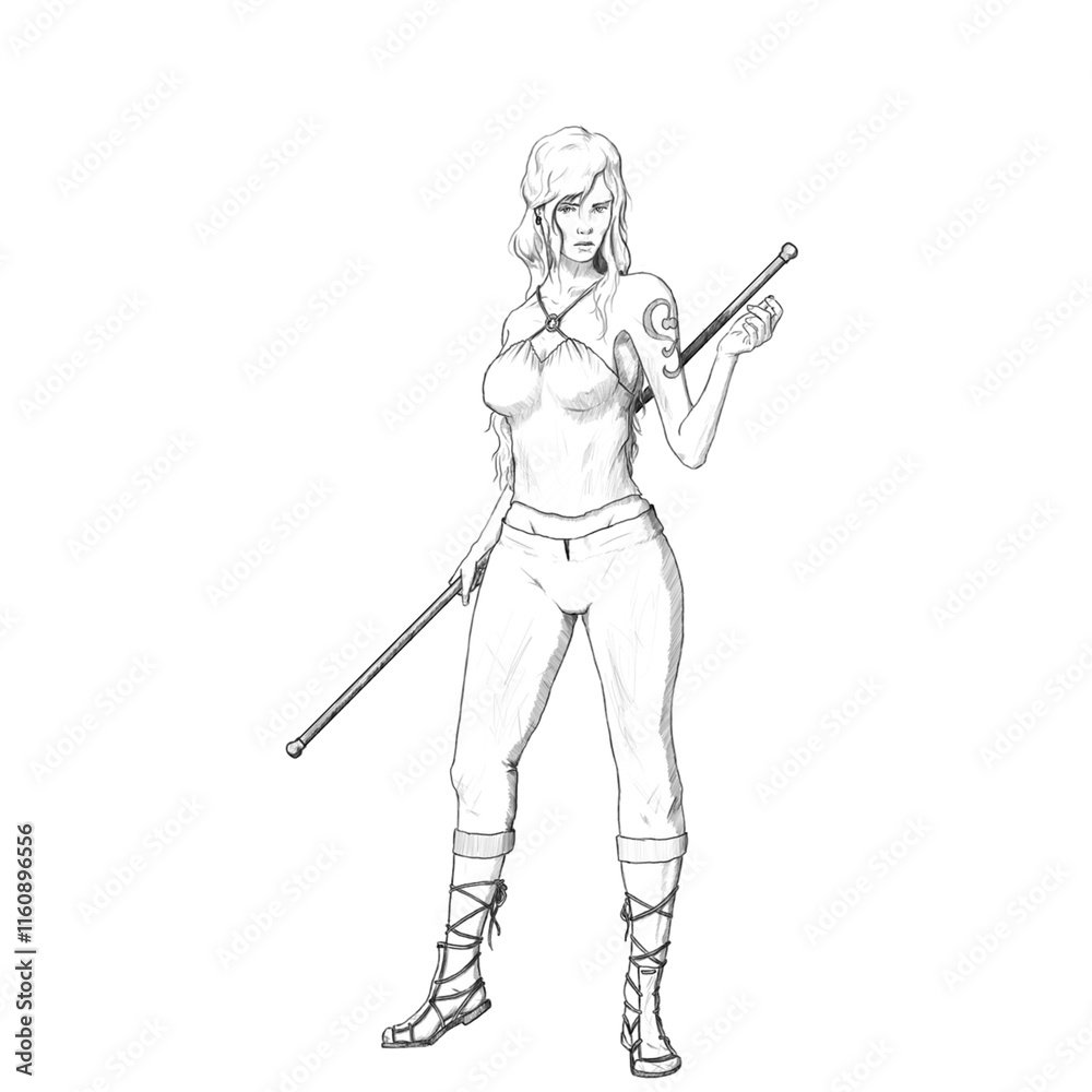 Set of pirates, sketches