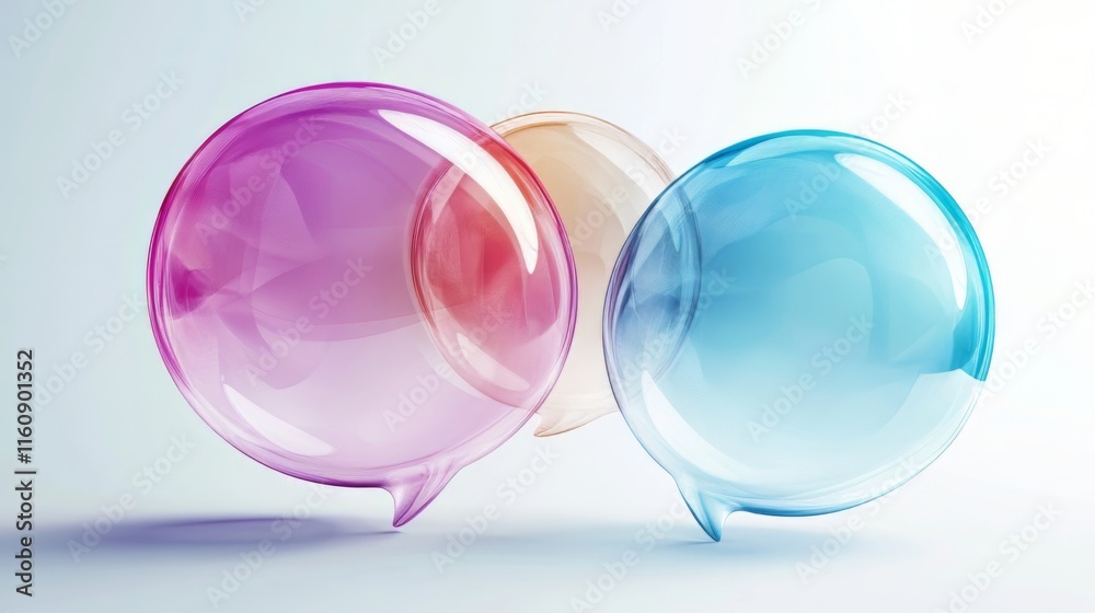 Obraz premium Colorful Abstract Bubbles - Vibrant Graphic Design