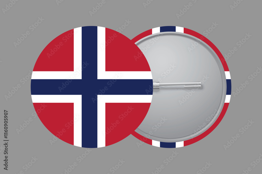 Obraz premium Norway flag sign, Norway flag vector graphic, Norway country flag is a symbol of freedom, National Norway flag, vector illustration 