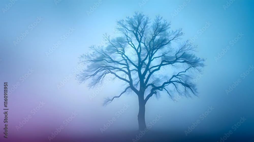 Obraz premium silhouette of a tree