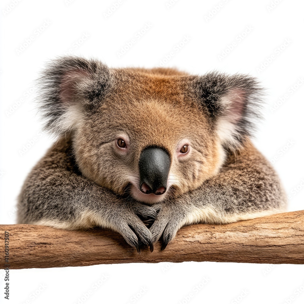 Adorable Koala Relaxing on a Branch Amidst a Natural Habitat with Soft Fur and Expressive Eyes Capturing the Essence of Wildlife in Australia Adorable Koala Relaxing on a Branch Amidst a Natural Habitat with Soft Fur and Expressive Eyes Capturing the Essence of Wildlife in Australia