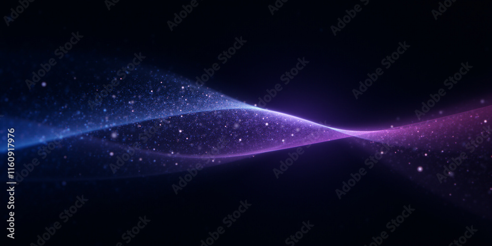 Obraz premium Dynamic light waves animation digital realm abstract visuals dark background ethereal perspective modern art concept
