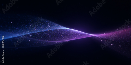 Dynamic light waves animation digital realm abstract visuals dark background ethereal perspective modern art concept