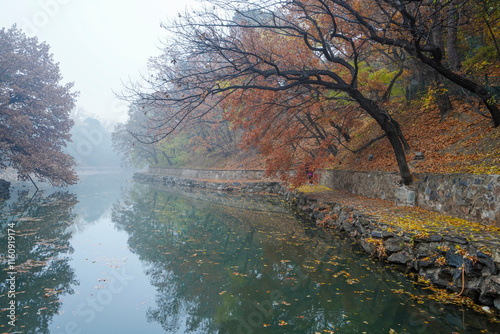 Scenery of Houxi River, Suzhou Street, Summer Palace, Beijing photo