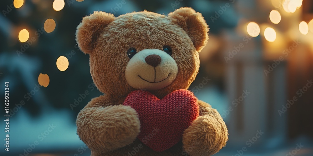 custom made wallpaper toronto digitalAdorable Teddy Bear with Heart and Tulips