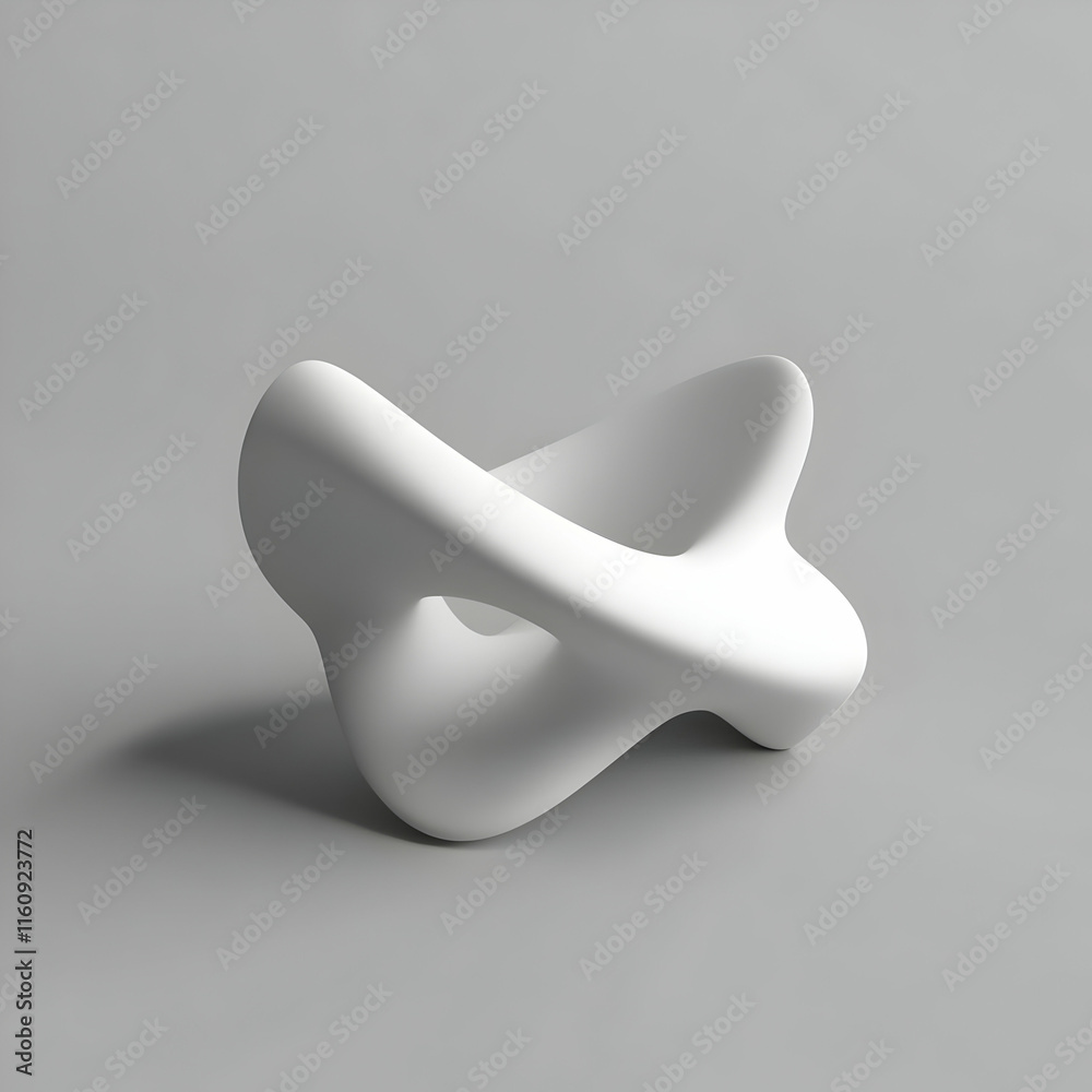 White 3D Abstract Form White 3D Abstract Form