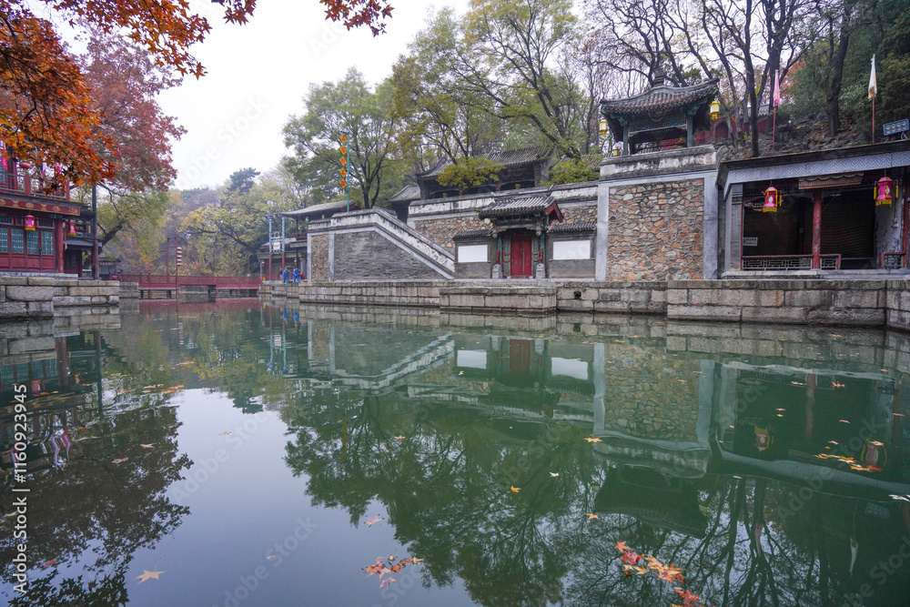 Scenery of Suzhou Street, Summer Palace, Beijing.