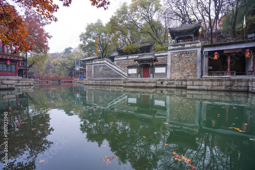 Obraz na płótnie Scenery of Suzhou Street, Summer Palace, Beijing. w salonie