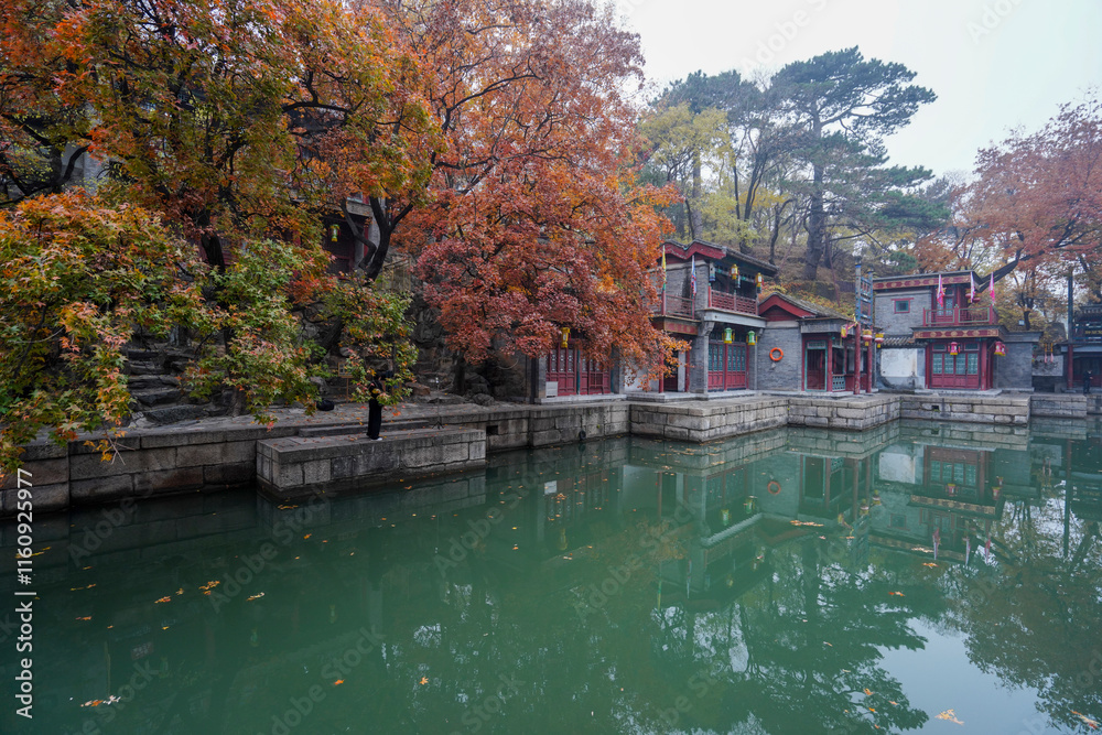 Scenery of Suzhou Street, Summer Palace, Beijing.