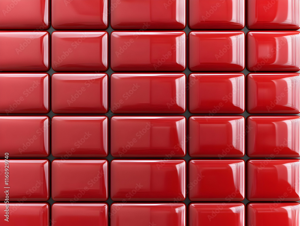 Red Glossy 3D Blocks Background Red Glossy 3D Blocks Background