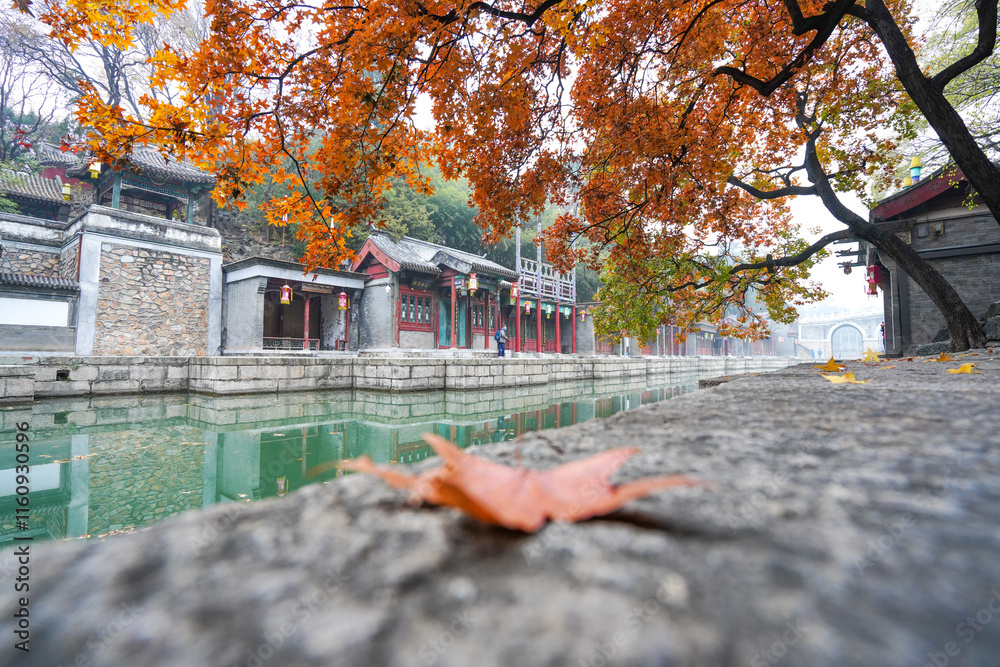 Scenery of Suzhou Street, Summer Palace, Beijing.