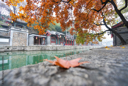 Obraz na płótnie Scenery of Suzhou Street, Summer Palace, Beijing. w salonie