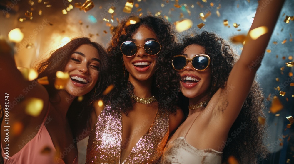 beautiful women celebrating at a party beautiful women celebrating at a party