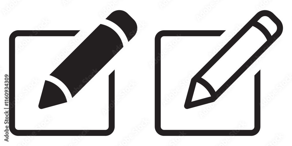 Edit icon collection. Modify document symbol. Text editing icon. Pencil tool. Register now. Vector illustration. EPS 10 Edit icon collection. Modify document symbol. Text editing icon. Pencil tool. Register now. Vector illustration. EPS 10