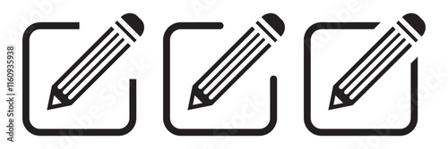 Edit icon line style illustration