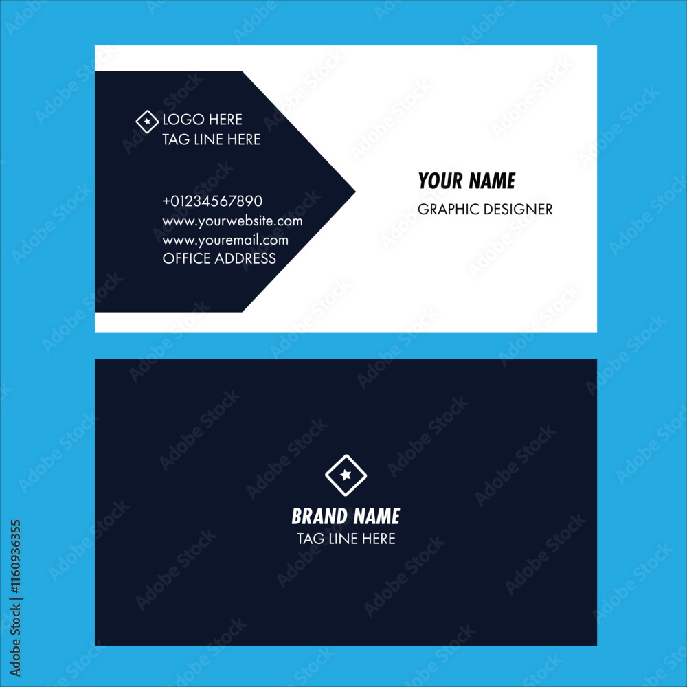 Modern and clean professional business card. Modern and clean professional business card.