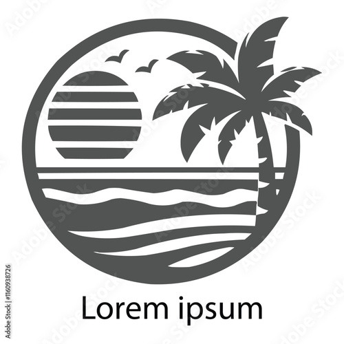 "Coastal Sea Beach Logo"
"Tropical Beach Logo Design"