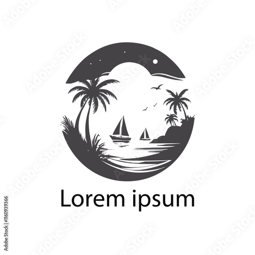 "Coastal Sea Beach Logo"
"Tropical Beach Logo Design"