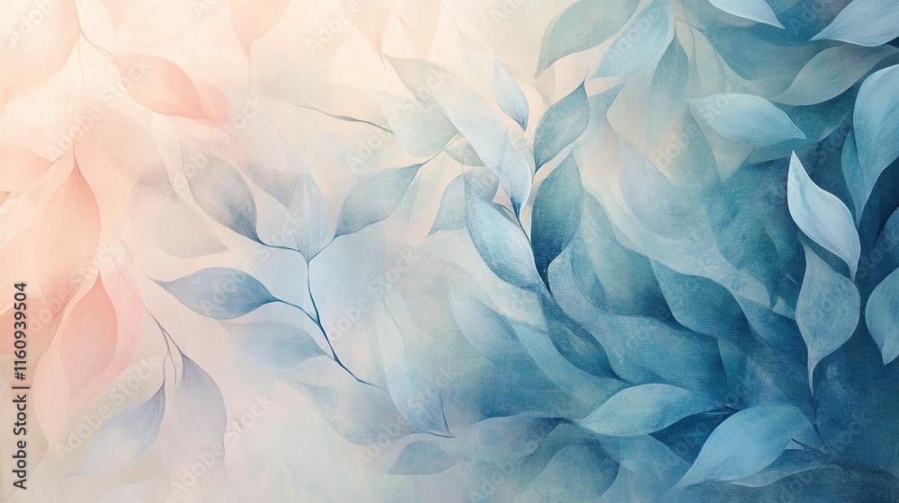 Fototapeta premium Flowing abstract nature with organic leaf UHD wallpaper