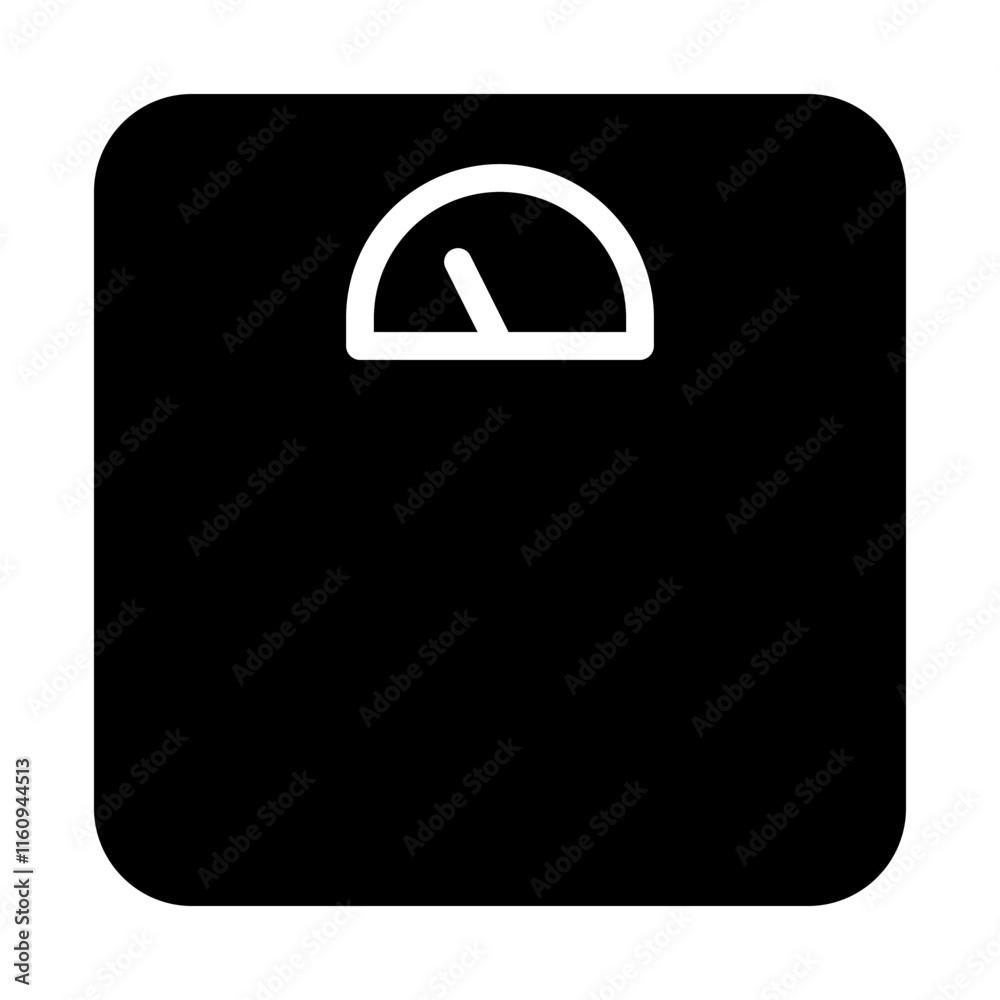 Bathroom scale icon. Concept of weight, diet, and health. Bathroom scale icon. Concept of weight, diet, and health.