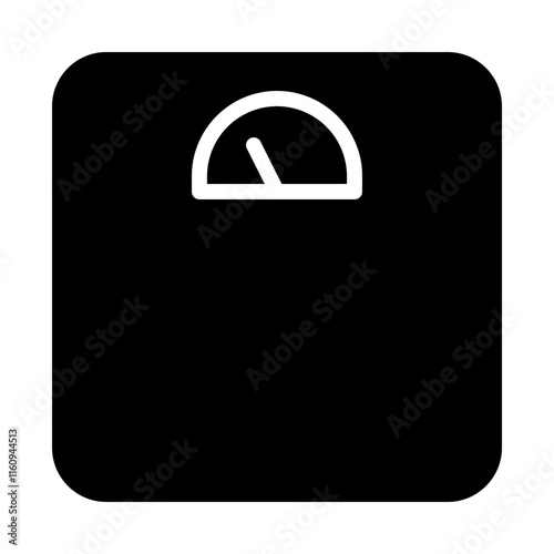 Bathroom scale icon. Concept of weight, diet, and health.