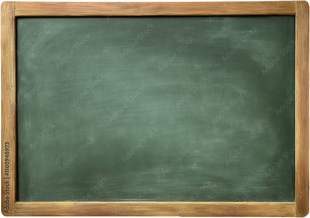 empty green chalkboard with wooden frame empty green chalkboard with wooden frame
