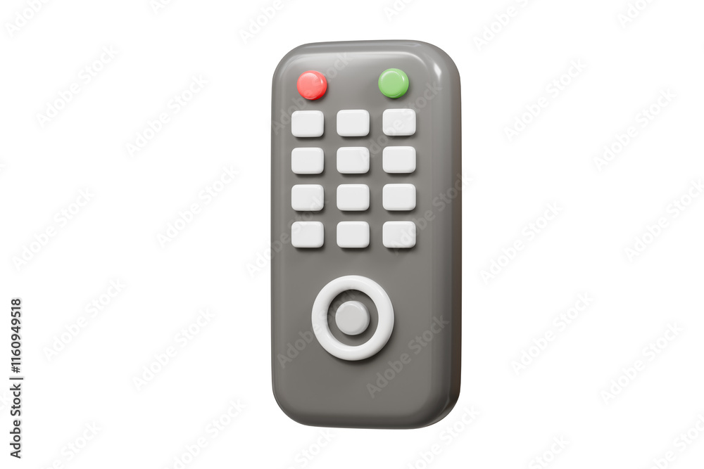 3d Remote Television Control icon. Electronic device, Entertainment digital video media concept. Minimal Cartoon modern remote TV wireless control isolated on transparent background. PNG. 3d render. 3d Remote Television Control icon. Electronic device, Entertainment digital video media concept. Minimal Cartoon modern remote TV wireless control isolated on transparent background. PNG. 3d render.