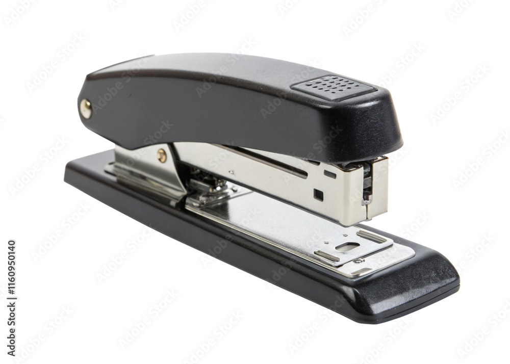 Black Office Stapler, Metal Staples, Desk Supplies, Binding Device Black Office Stapler, Metal Staples, Desk Supplies, Binding Device