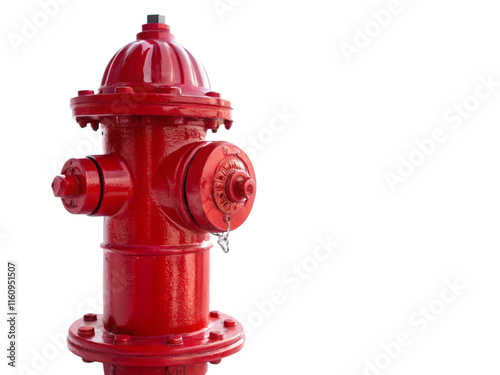 Classic Red Fire Hydrant Urban Safety, Water Supply, Firefighting Equipment