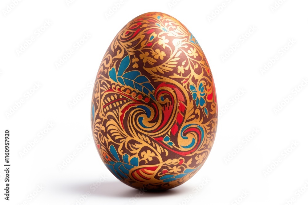 Easter egg on white background with path Easter egg on white background with path