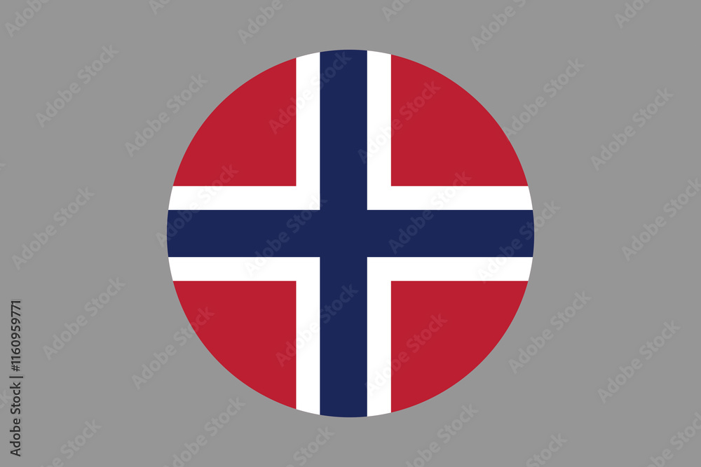 Obraz premium Norway flag sign, Norway flag vector graphic, Norway country flag is a symbol of freedom, National Norway flag, vector illustration 