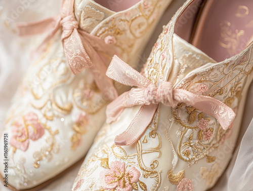 style shoes with embroidered floral patterns