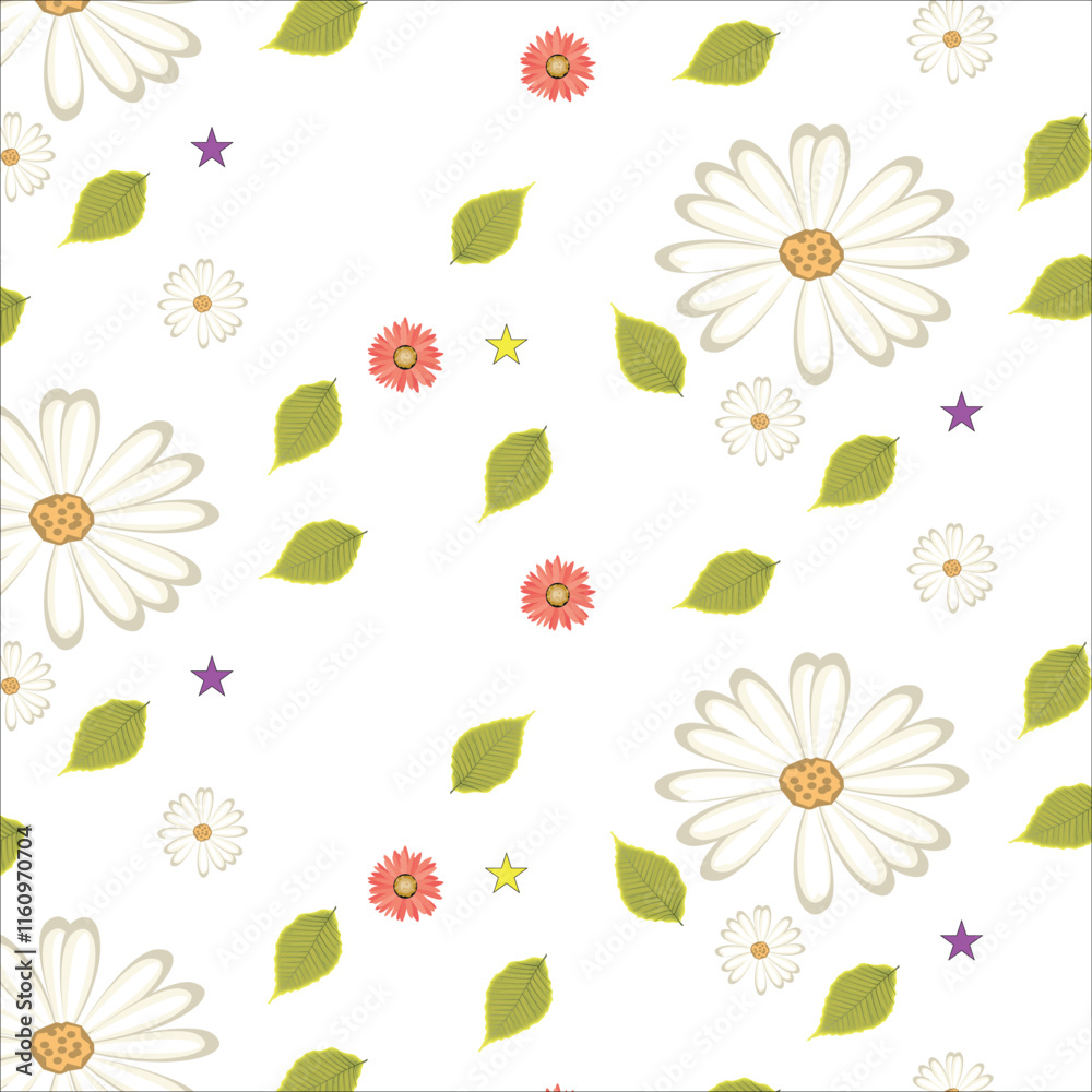 seamless pattern with daisies seamless pattern with daisies