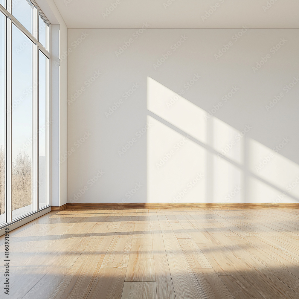 Fototapeta premium Room,interior empty window 