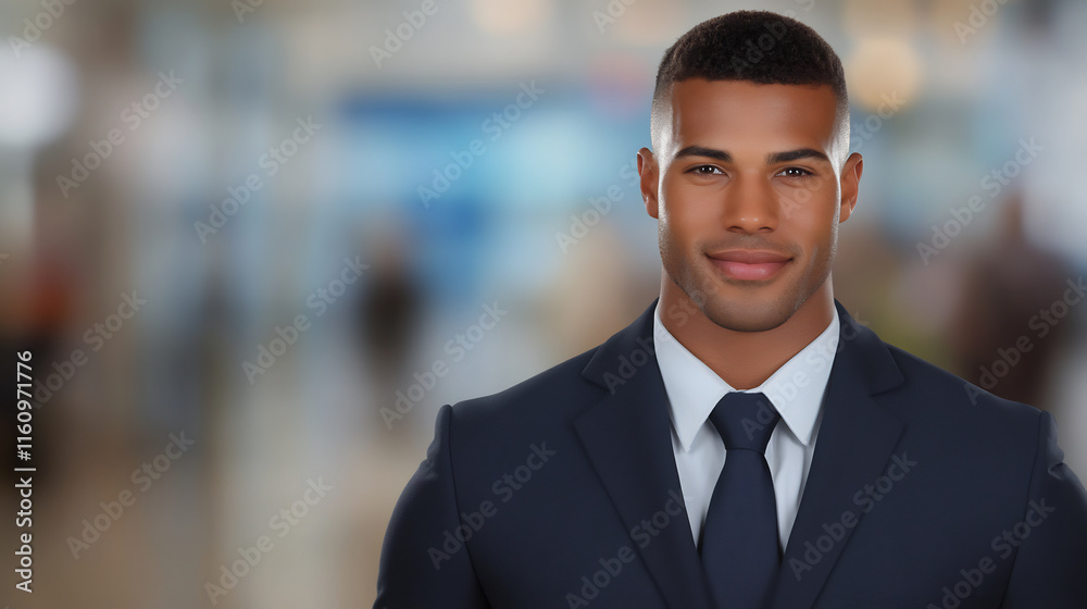 Confidently Smiling Businessman Portrait: Close-up Photo in Modern Office Setting. AI Generated Confidently Smiling Businessman Portrait: Close-up Photo in Modern Office Setting. AI Generated