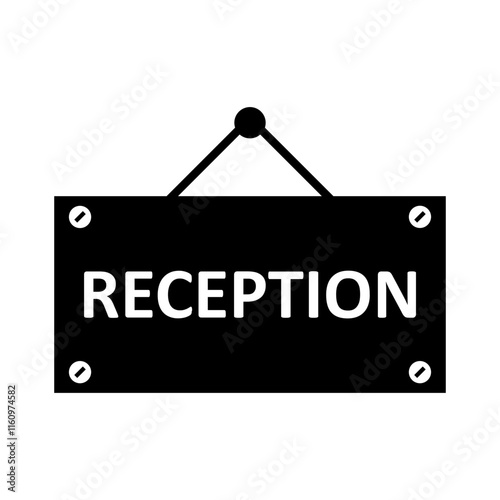 Reception signboard