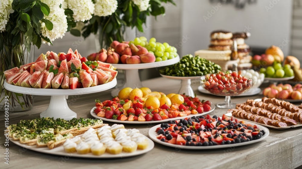 Catering Buffet Partyservice selfmade with fruits Catering Buffet Partyservice selfmade with fruits