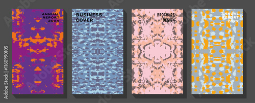 set of cards with flowers