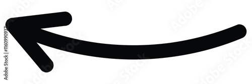 Hand drawn doodle arrow featuring curved and cartoon style designs. Flat and thin pointer sketches and playful swirl symbols. Vector illustration. EPS 10