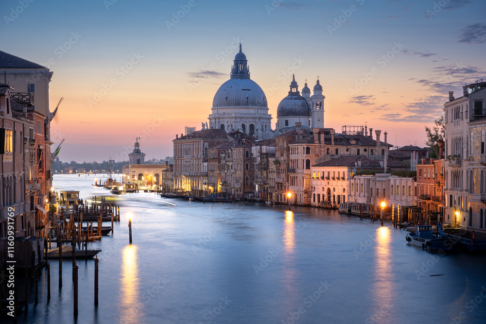 Obraz premium Venedig, Ponte dell‘Accademia, Sonnenaufgang