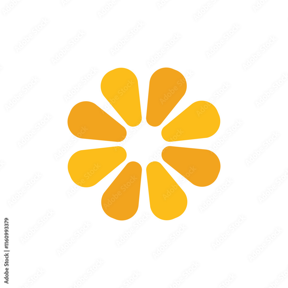 Fototapeta premium Orange Fruit Logo Template Icon