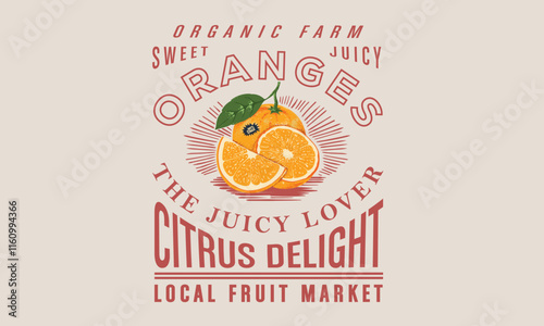 Oranges fruit artwork. Fresh orange fruit print. Nature fruit club print design. Organic food artwork for for t-shirt. Ceramics bowl design. Sweet and juicy design. Fresh fruit.
