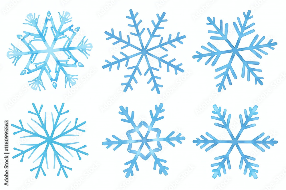 watercolour snowflakes available clipart various styles formats including generative ai watercolour snowflakes available clipart various styles formats including generative ai