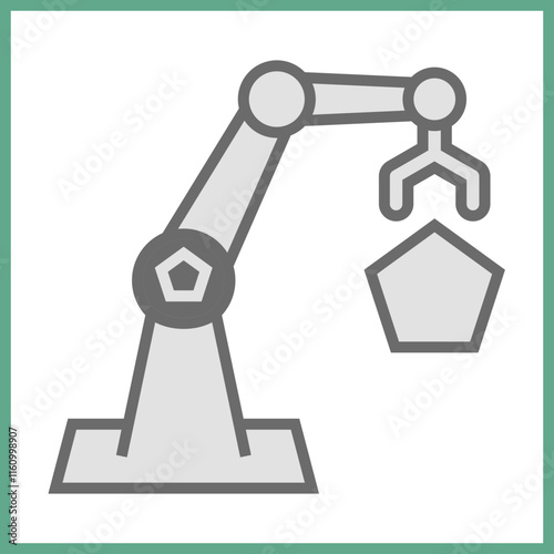 Industrial Robot icon design